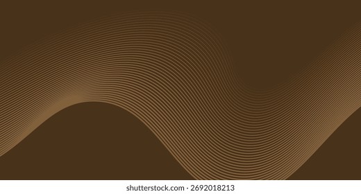 Vetor de fundo de montanha. Mínimo paisagem arte com linha de ouro arte textura moderna