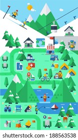 mountain background,infographics