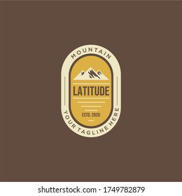 Mountain Badge Logo Ideen vektor