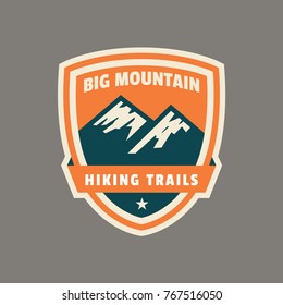 Mountain Badge And Logo Patch