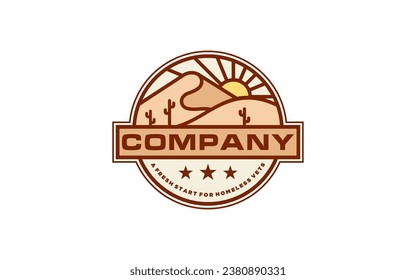 Mountain Badge Logo Vector Design. vintage emblem, designs concept, logos, logotype element for template.	

