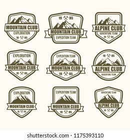 Mountain Badge Vector