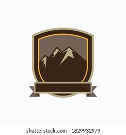 Mountain Badges Emblem Logo Template.