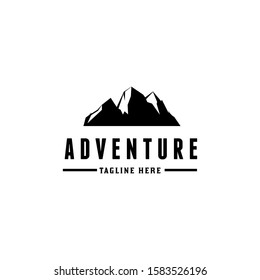 Mountain and Badges Explorer Adventure Logo 