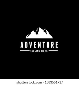 Mountain and Badges Explorer Adventure Logo 