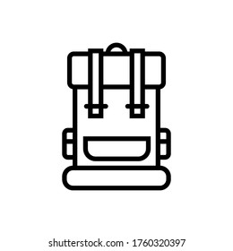 Mountain bag icon design template. Trendy style, vector eps 10