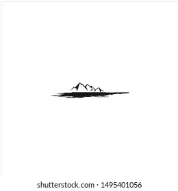 Mountain beaches, Peak Hill Nature Landscape see the logo design