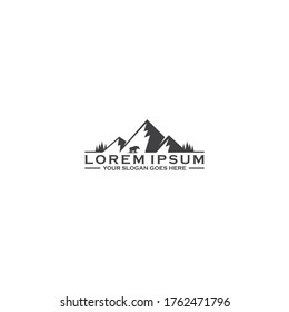 Mountain Bear Logo Design Vector Stock Vector (Royalty Free) 1762471796 ...