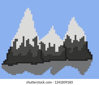 Mountain beautiful pixel