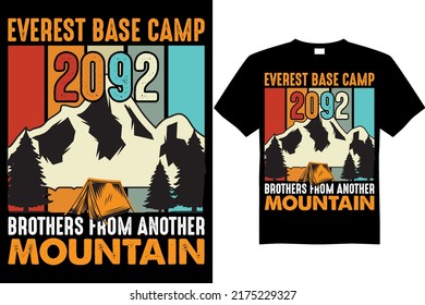 mountain best trendy funny adventure t shirt design vector eps file