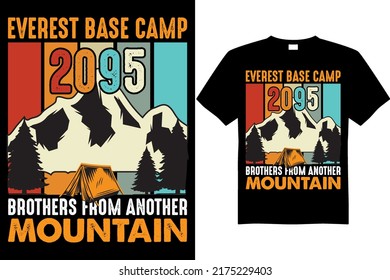 mountain best trendy funny adventure t shirt design vector eps file