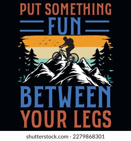 Mountain bicycle adventures graphics tshirt design