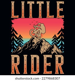 Mountain bicycle adventures graphics tshirt design