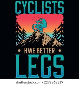 Mountain bicycle adventures graphics tshirt design