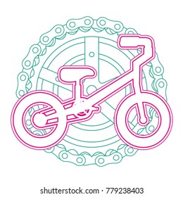 mountain bicycle with chain and sprocket