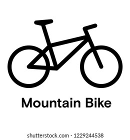 Mountain Bicycle Icon