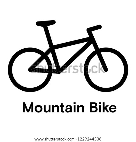 Mountain Bicycle Icon