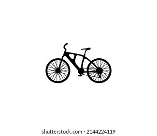 Mountain Bicycle Vector Isolated Icon. Mountain Bike Illustration