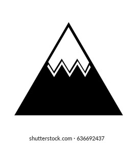 mountain big isolated icon