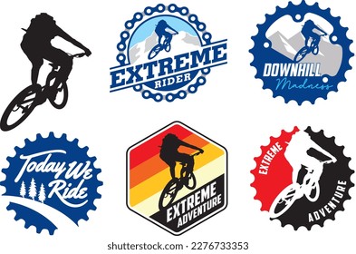 Mountain Bike Adventure Logo Badge 04 