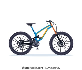 Mountain Bike Bicycle Illustration
