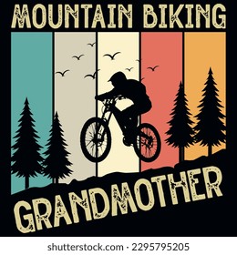 Mountain bike or bicycle riding graphics tshirt design