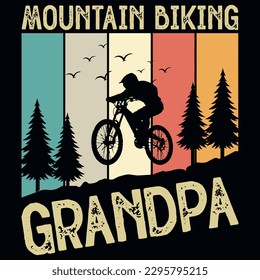 Mountain bike or bicycle riding graphics tshirt design