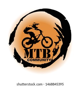 Mountain Bike Community, MTB Commmunity Logo Vector