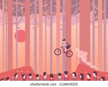 Mountain bike contest.