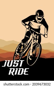 mountain bike cycle logo design icon vector	