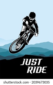 Mountain Bike Cycle Logo Design Icon Vector	