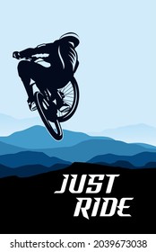 mountain bike cycle logo design icon vector	