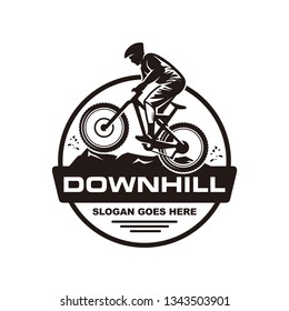 Mountain Bike, Downhill Bike Logo Template