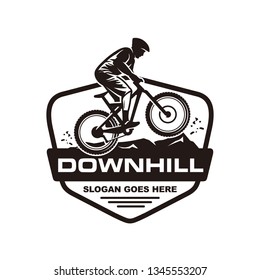 Mountain Bike, Downhill Bike Logo Template