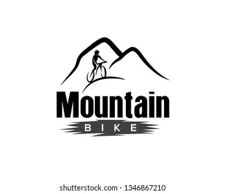 mountain bike drawing art logo design inspiration