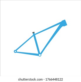 mountain bike frame. illustration for web and mobile design.