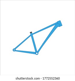 mountain bike frame. illustration for web and mobile design.