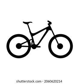 mountain bike icon isolated on white background vector design