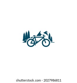 mountain bike icon vector, fun bike