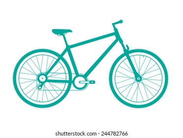 mountain bike illustration