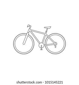 Mountain Bike illustration. Bicycle vector icon