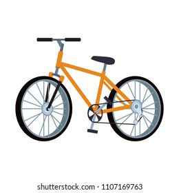 Mountain bike isolated