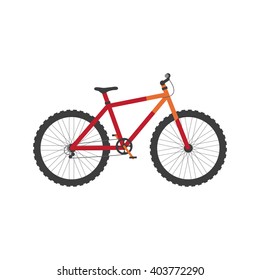 Mountain bike. Isolated object on a white background.