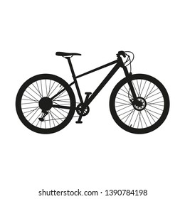 Mountain bike. Isolated vector icon