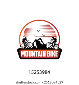 Logotipo da mountain bike, mountain bike