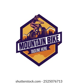 Projeto de logotipo de bicicleta de montanha, projeto de logotipo de bicicleta, mountain bike