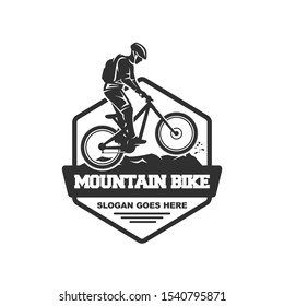 Mountain Bike Logo Design Vector