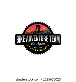 Mountain Bike Logo Design Vector