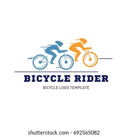 Mountain bike logo template