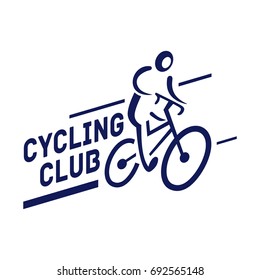 Mountain bike logo template